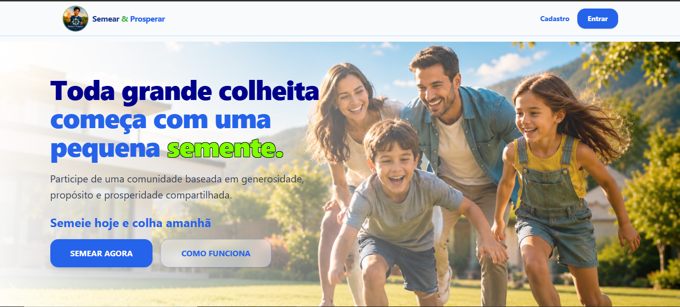 Semear & Prosperar — versão desktop